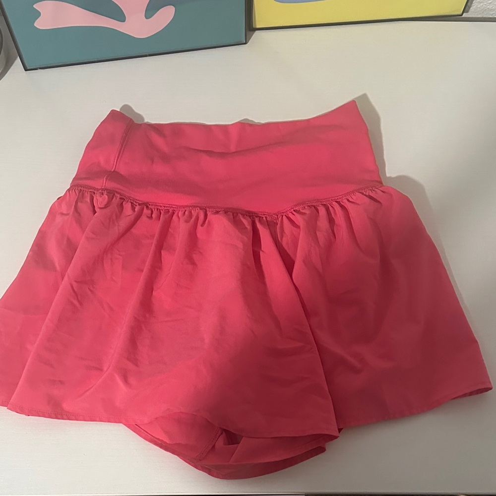 Women's hot pink Pink Aerie Flirty crossover Shorts